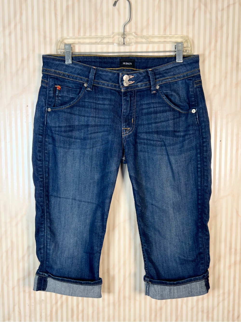 Hudson Malibu Capri Cuffed Jeans